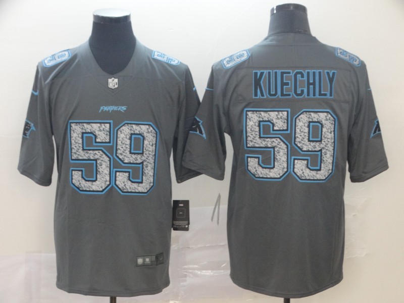 Men's Carolina Panthers Luke Kuechly #59 Gray Jersey